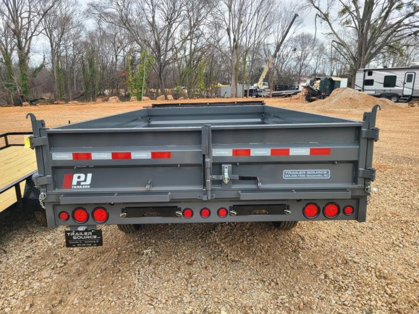 New PJ 8x14 TA 16K Deckover Dump Trailer