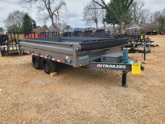 New PJ 8x14 TA 16K Deckover Dump Trailer
