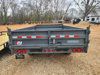 New PJ 8x14 TA 16K Deckover Dump Trailer