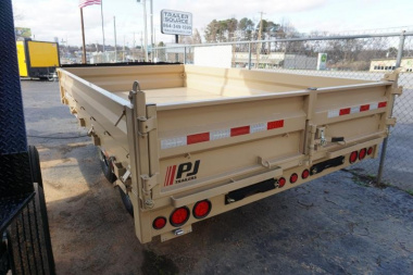 New PJ 8x14 TA 16K Deckover Dump Trailer