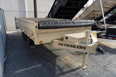 New PJ 8x14 TA 16K Deckover Dump Trailer