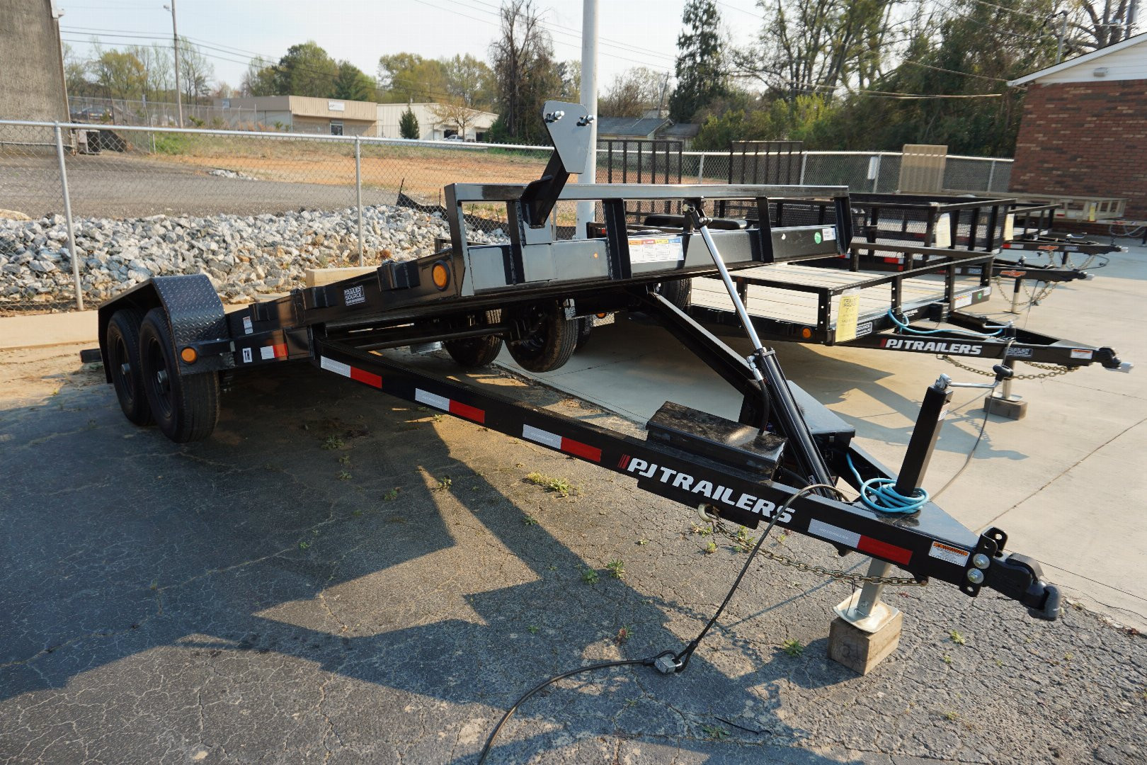 New PJ Trailers 7x18 TA 10K Power Tilt Trailer