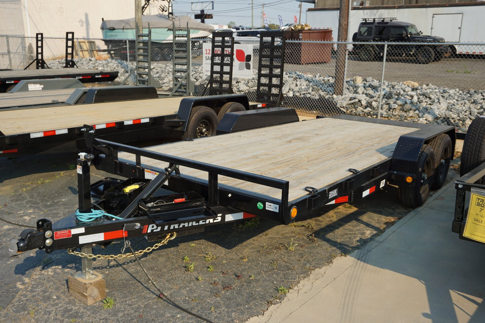 New PJ Trailers 7x18 TA 10K Power Tilt Trailer