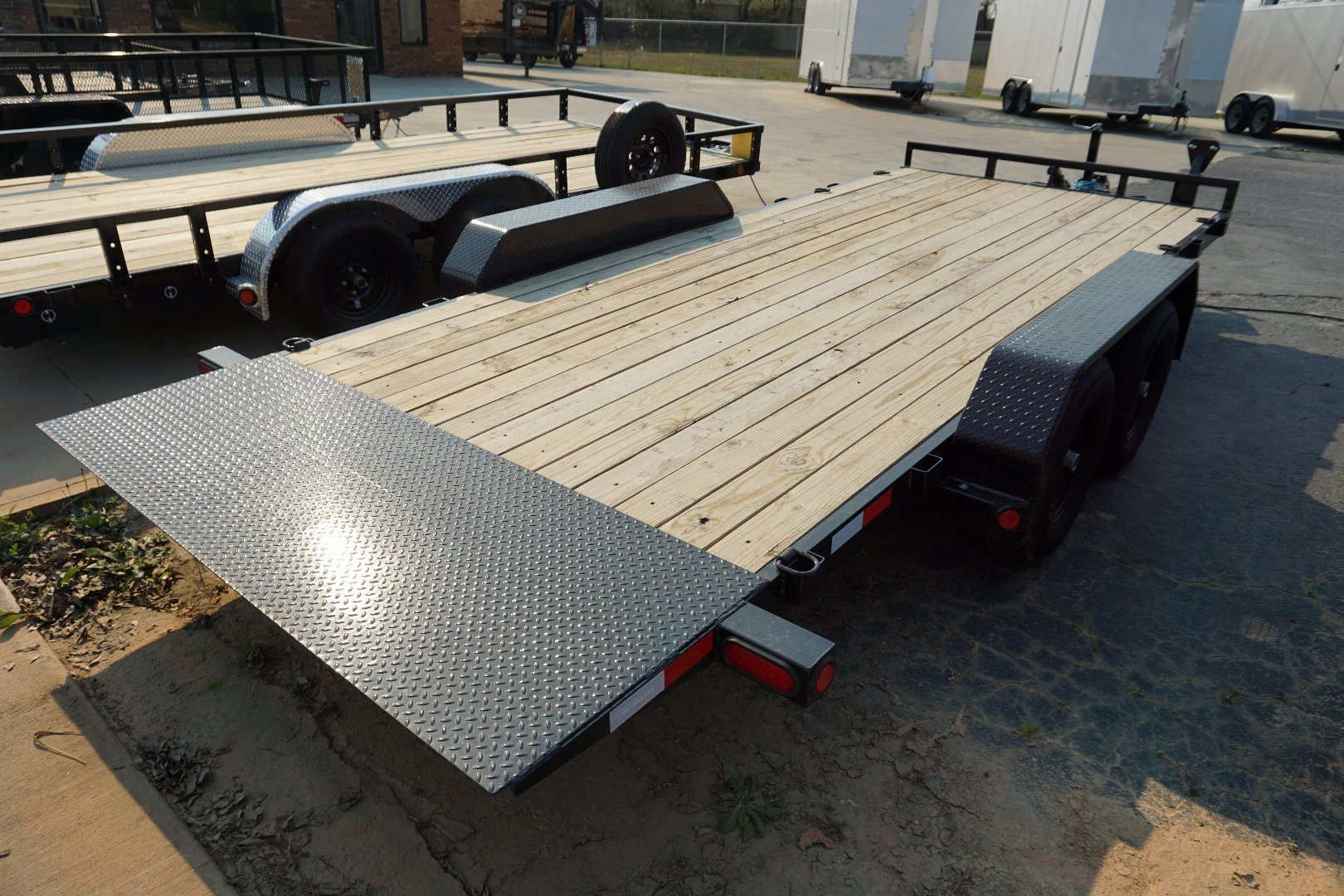 New PJ Trailers 7x18 TA 10K Power Tilt Trailer