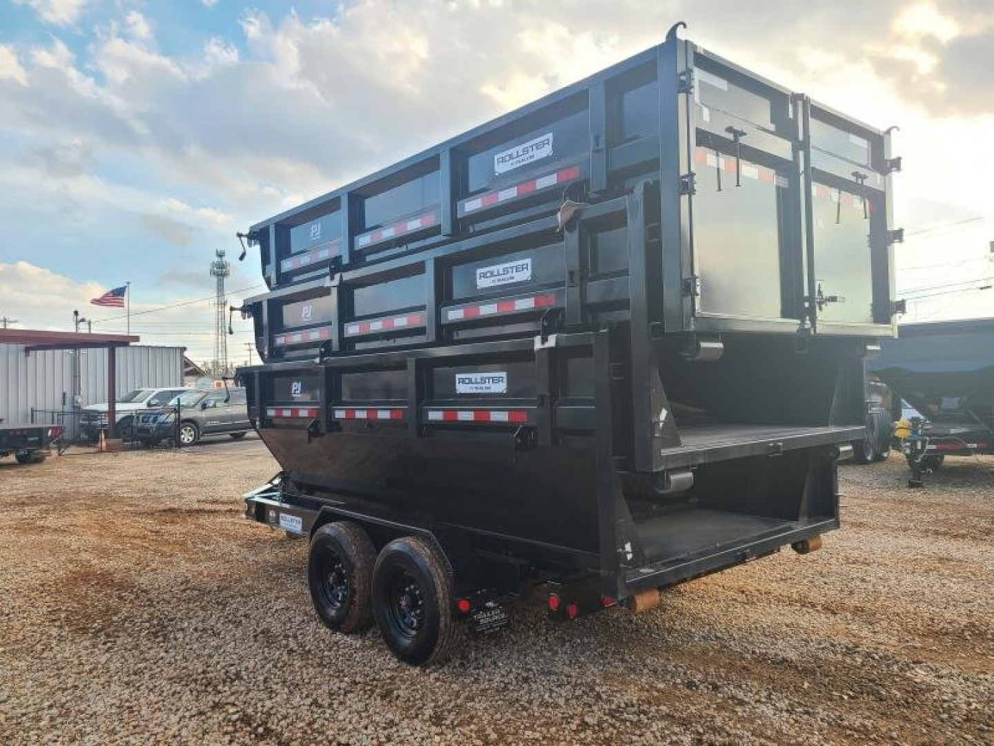 New PJ Trailers 7x14 TA 14K Roll-off Dumpster Kit