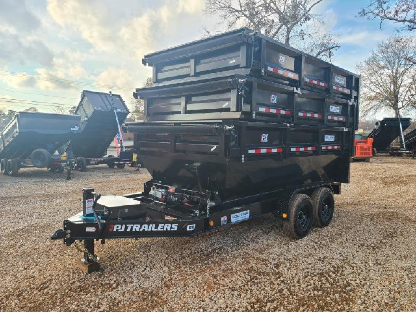 New PJ Trailers 7x14 TA 14K Roll-off Dumpster Kit