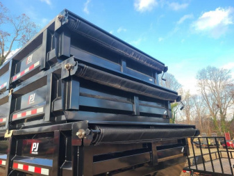 New PJ Trailers 7x14 TA 14K Roll-off Dumpster Kit