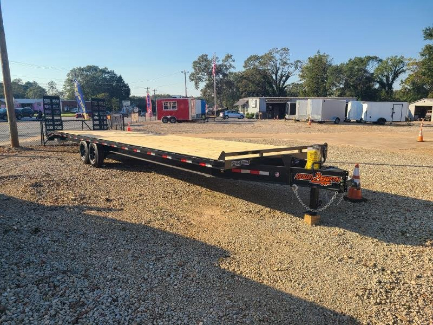 New 2025 Down 2 Earth 8.5x36 17.5K Deckover Trailer