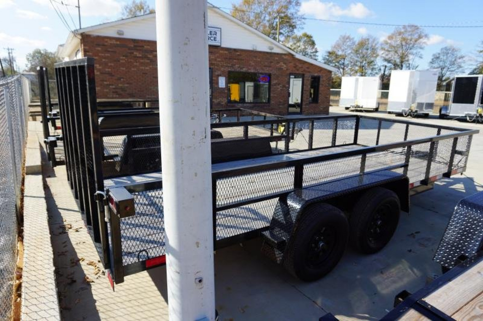 New D2E 6.5x16 TA 7K Mesh Sides Utility Trailer