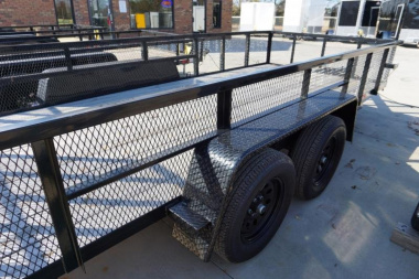 New D2E 6.5x16 TA 7K Mesh Sides Utility Trailer