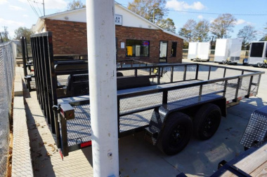 New D2E 6.5x16 TA 7K Mesh Sides Utility Trailer