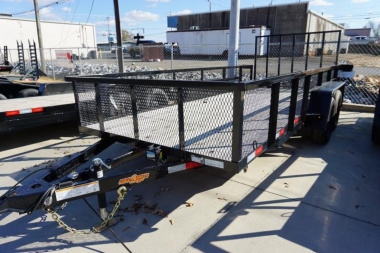New D2E 6.5x16 TA 7K Mesh Sides Utility Trailer