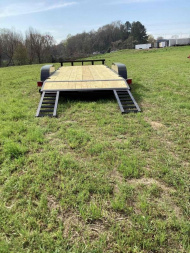 New 2024 L&O 82" x 20' Equipment Trailer