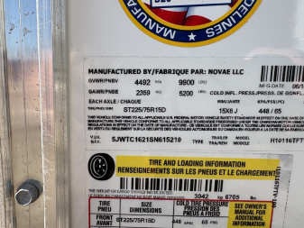 New 2025 H&H Trailers 8'5" x 16' 10K Cargo / Enclosed Trailer