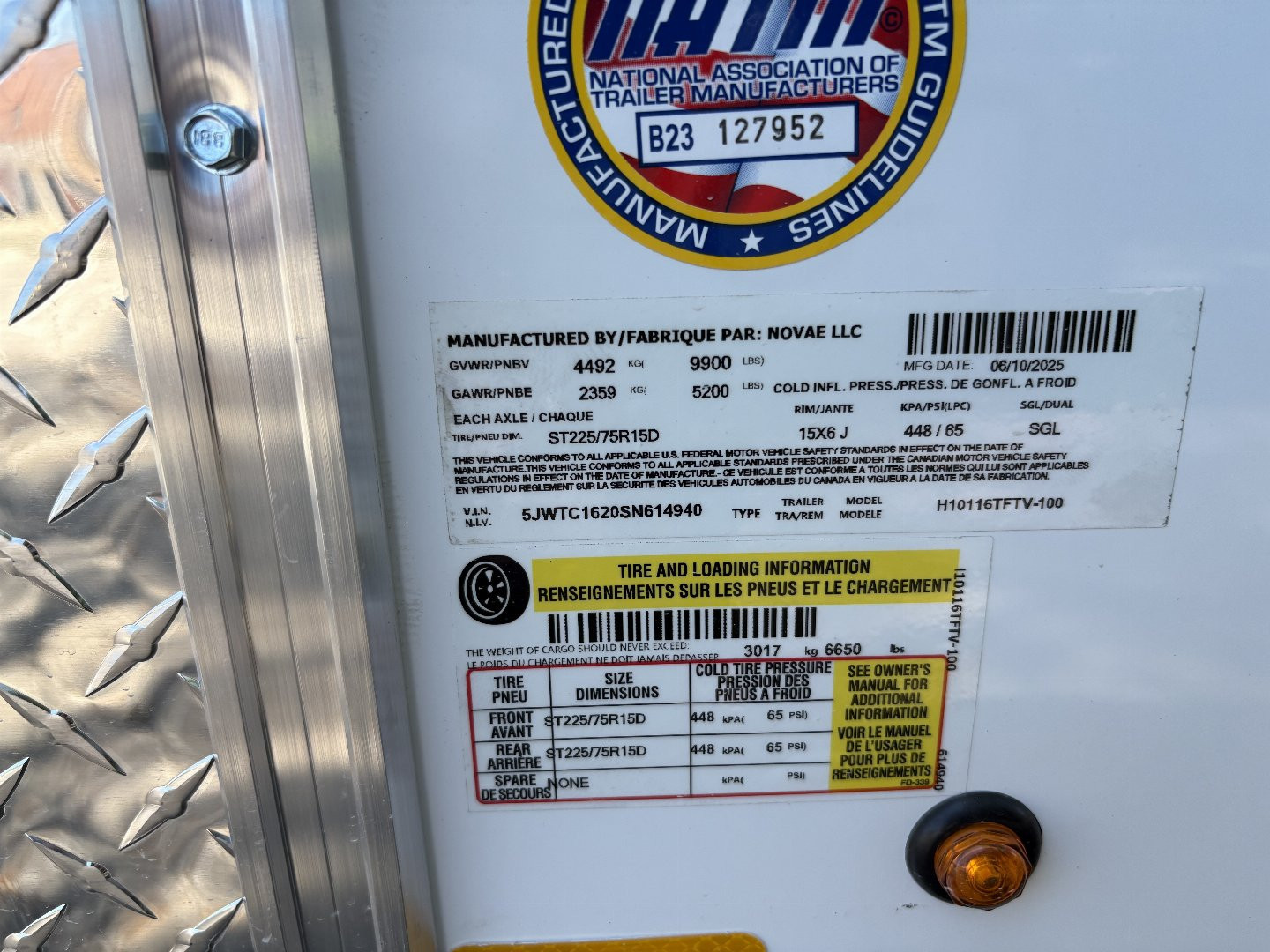 New 2025 H&H TRAILERS 8'5" x 16' x84" 10K Cargo / Enclosed Trailer