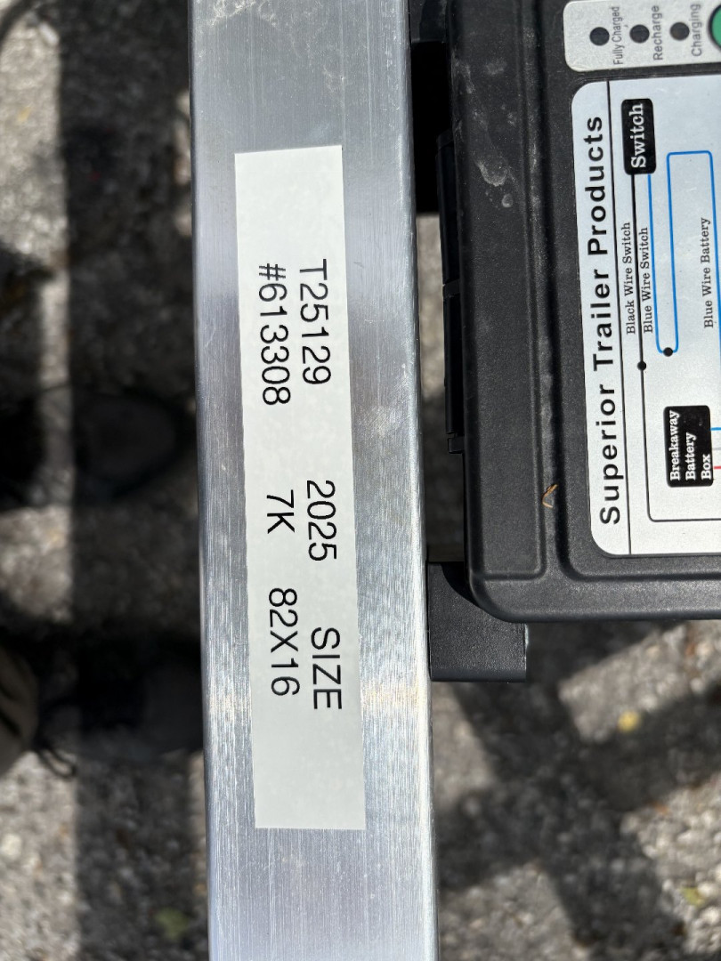 New 2025 H&H 82x16 RailSide 7k Utility Trailer