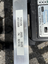 New 2025 H&H 82x16 RailSide 7k Utility Trailer