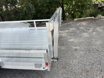 New 2025 H&H 82x16 RailSide 7k Utility Trailer