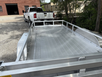 New 2025 H&H 82x16 RailSide 7k Utility Trailer