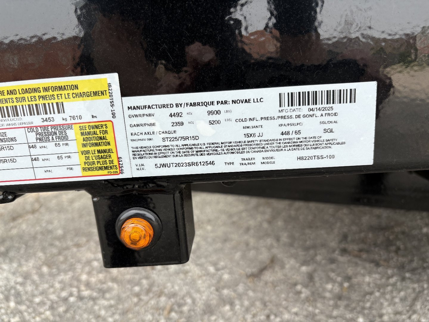 New 2025 H&H 82" x 20' 10k Solid Side w/Ladder Gate