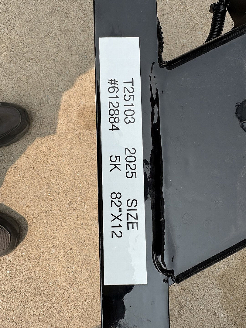 New 2025 H&H Utility 82x12 5k Solid Side W/Brakes & 8 Ply Tires 2 5/16 coupler