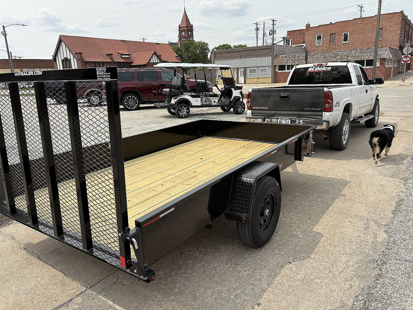 New 2025 H&H Utility 82x12 5k Solid Side W/Brakes & 8 Ply Tires 2 5/16 coupler