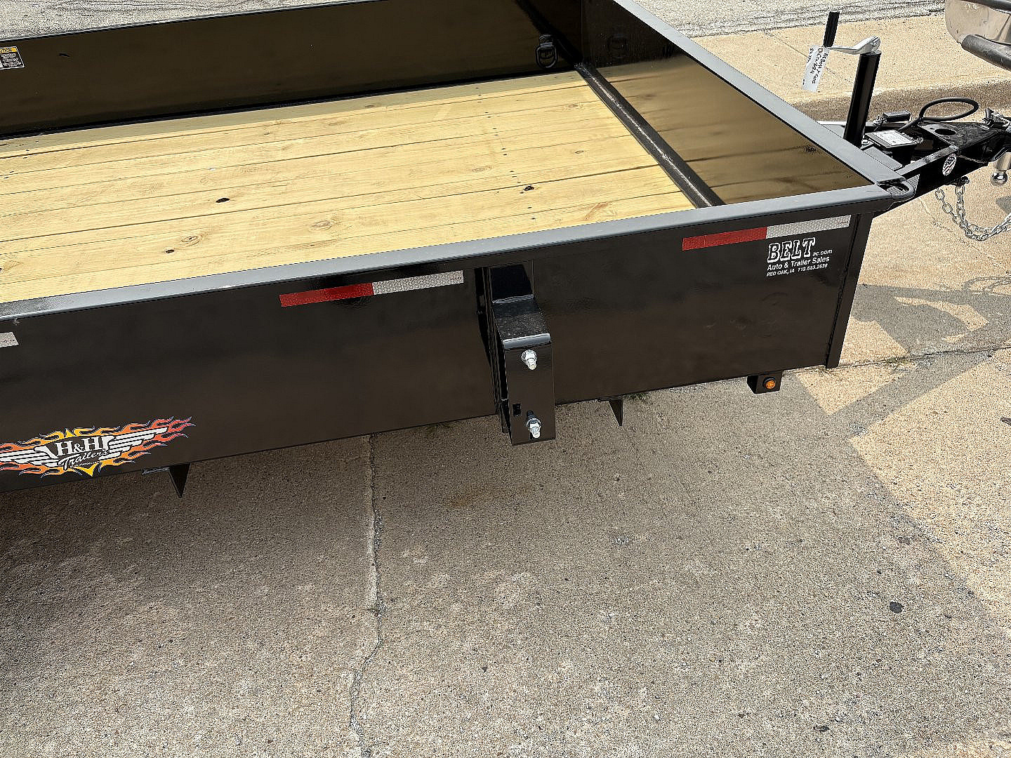 New 2025 H&H Utility 82x12 5k Solid Side W/Brakes & 8 Ply Tires 2 5/16 coupler