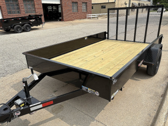 New 2025 H&H Utility 82x12 5k Solid Side W/Brakes & 8 Ply Tires 2 5/16 coupler