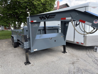 New 2025 H&H Top Line 83x16-GN- Dump Trailer