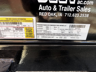 New 2025 H&H 62x8 5K Dump Trailer