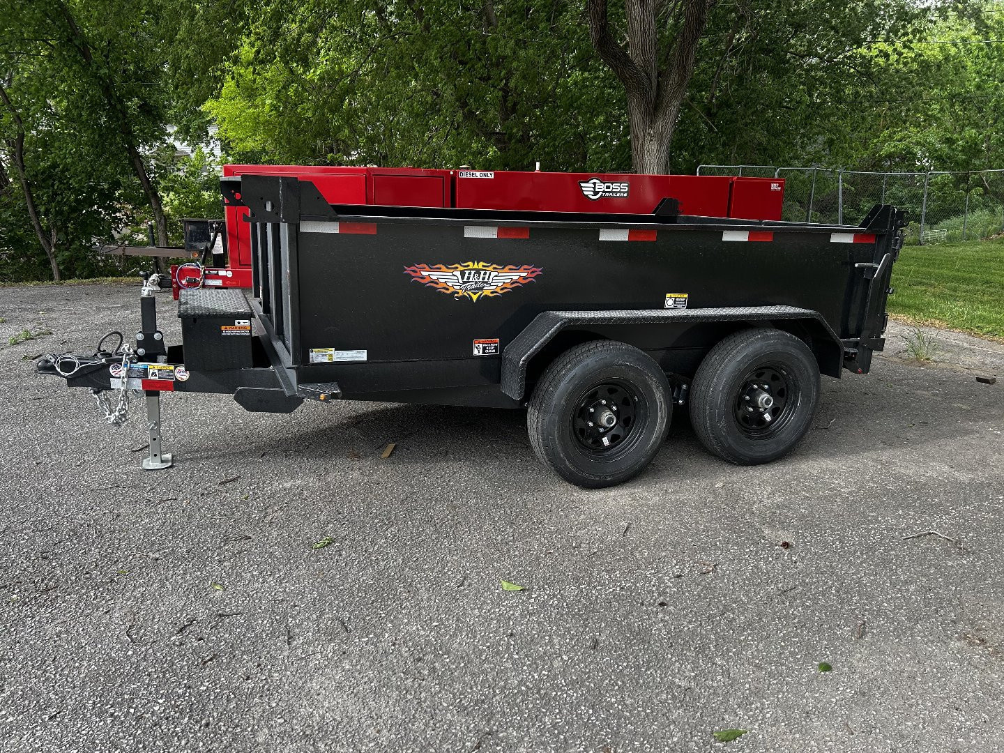 New 2025 H&H 76x12 10K Dump Trailer