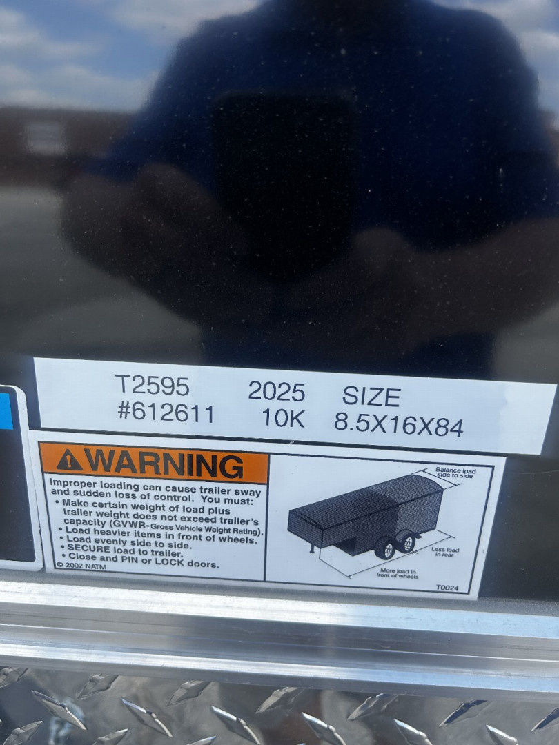 New 2025 H&H Trailers 8'5" x 16' 10K Cargo Trailer