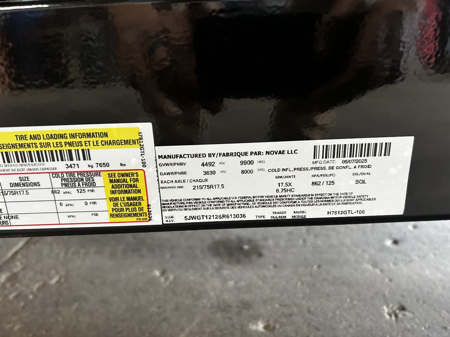 New 2025 H&H Trailers 78" x 12' 10K Equipment Trailer