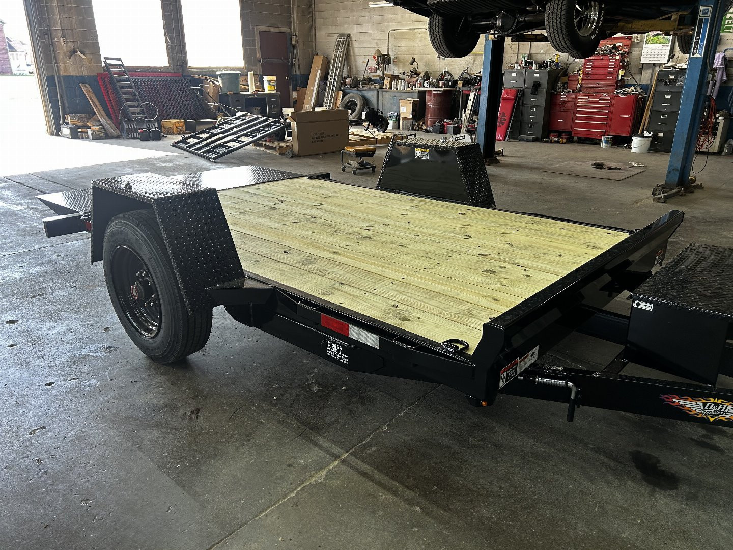 New 2025 H&H Trailers 78" x 12' 10K Equipment Trailer