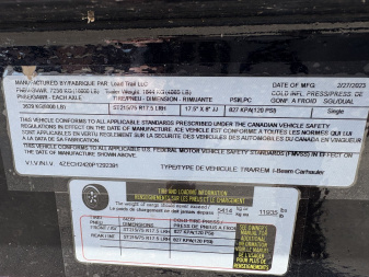 Used 2023 Load Trail HD 16K Dove Tail Equipment Trailer