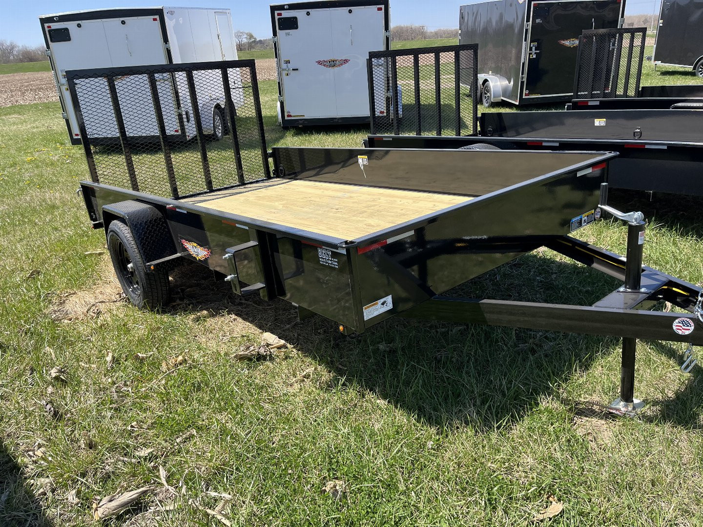 New 2025 H&H 76" x 12' Utility Trailer