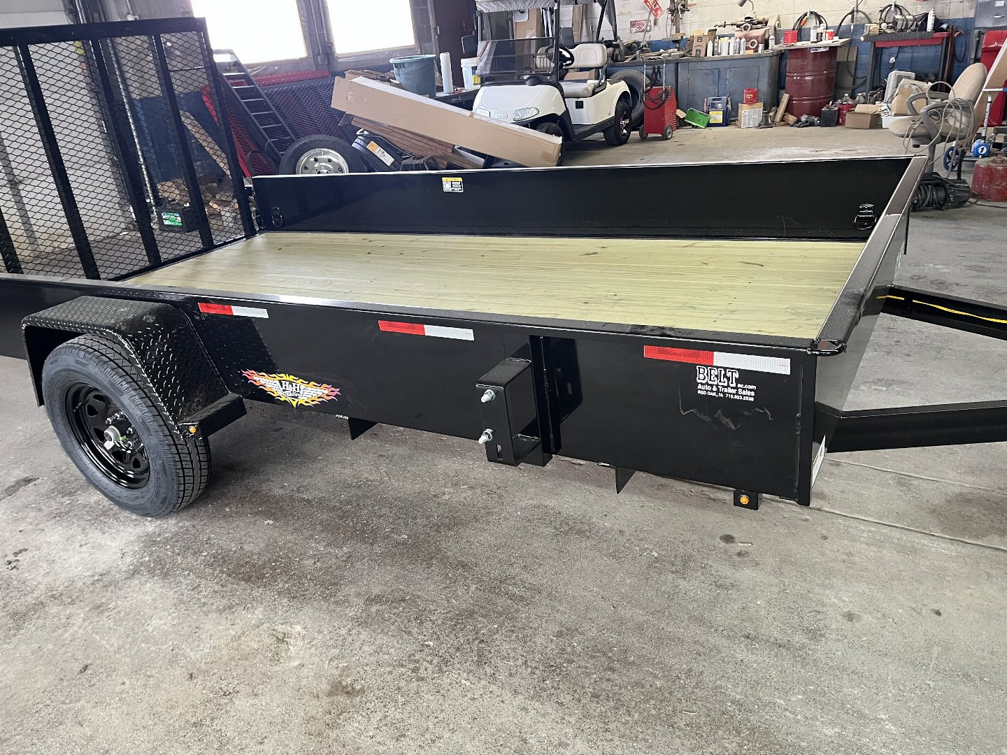New 2025 H&H 76" x 12' Utility Trailer