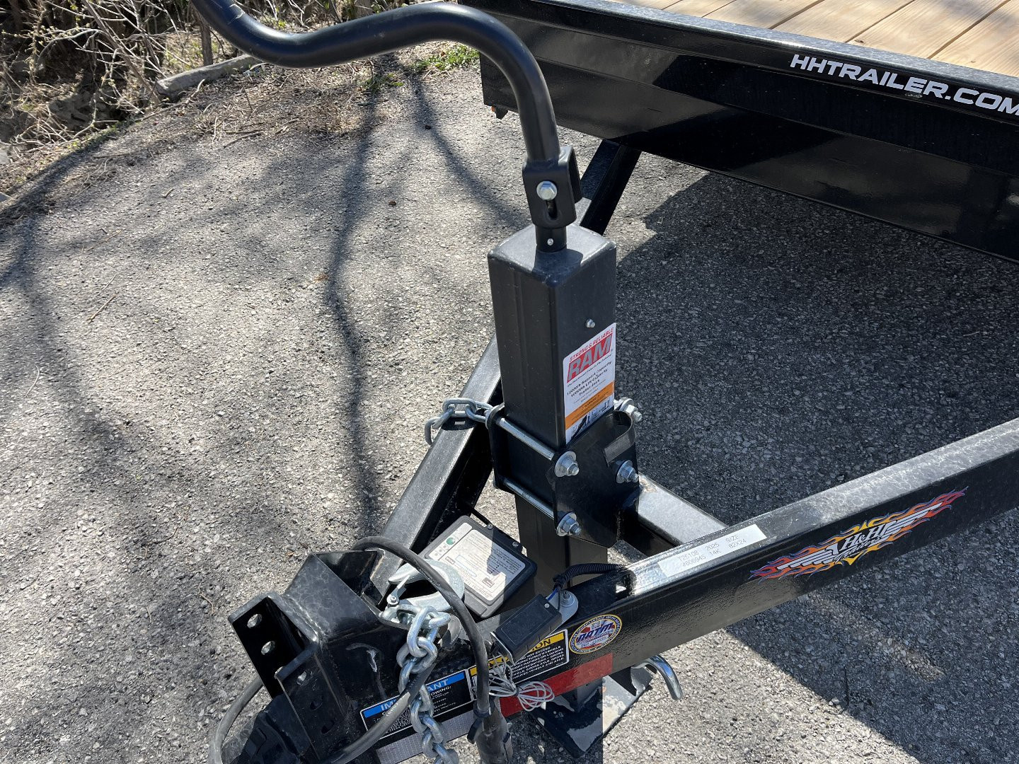 New 2025 H&H Trailers 82" x 20'+4' (14K) Equipment Trailer