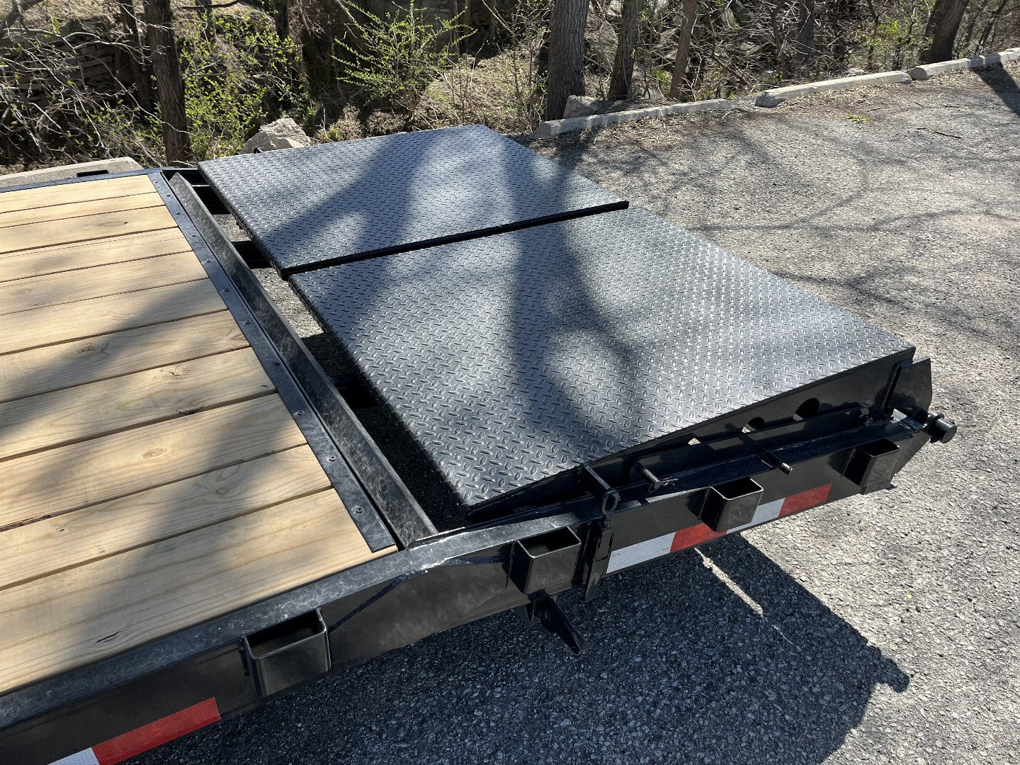 New 2025 H&H Trailers 82" x 20'+4' (14K) Equipment Trailer