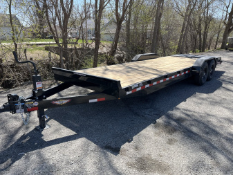 New 2025 H&H Trailers 82  x 20'+4' (14K) Equipment Trailer