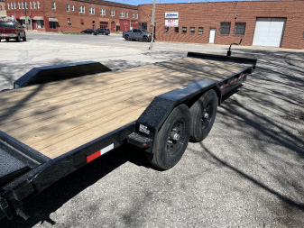 New 2025 H&H Trailers 82" x 20'+4' (14K) Equipment Trailer