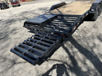 New 2025 H&H Trailers 82" x 20'+4' (14K) Equipment Trailer