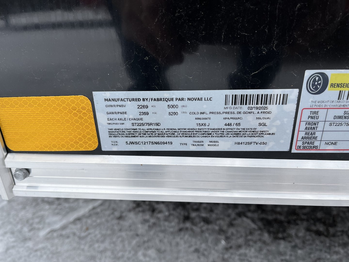 New 2025 H&H Trailers H8412SFTV-050 Cargo / Enclosed Trailer