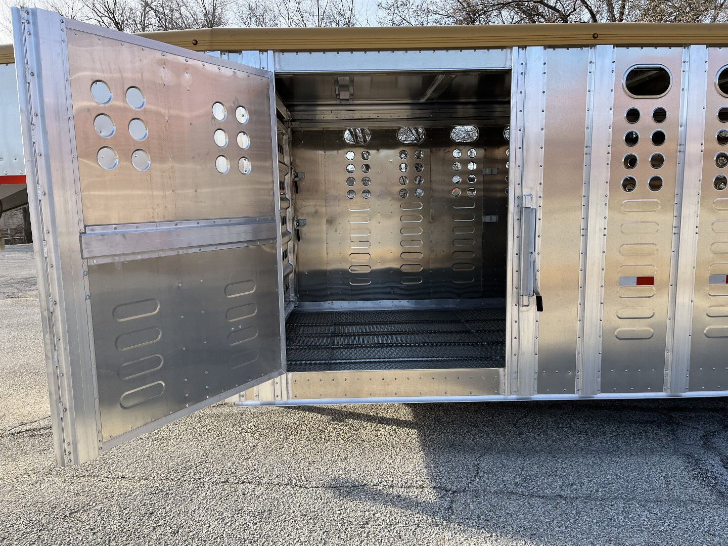 New 2025 Merritt Livestock Stock Trailer 94x32 Triple Axle