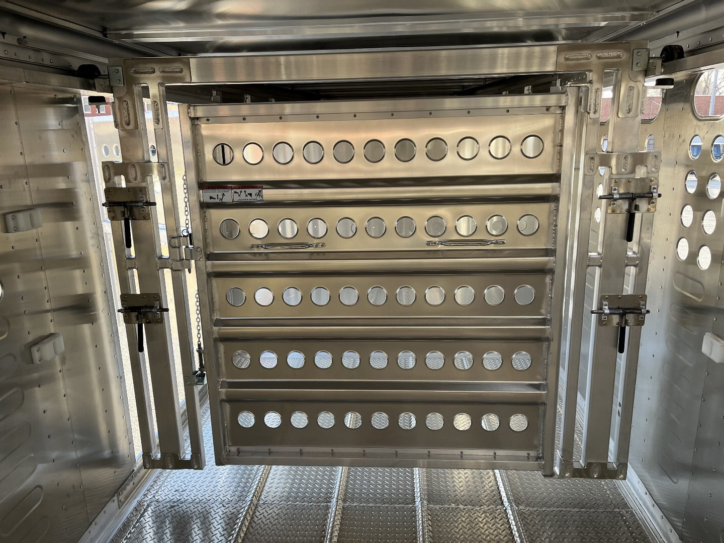 New 2025 Merritt Livestock Stock Trailer 94x32 Triple Axle