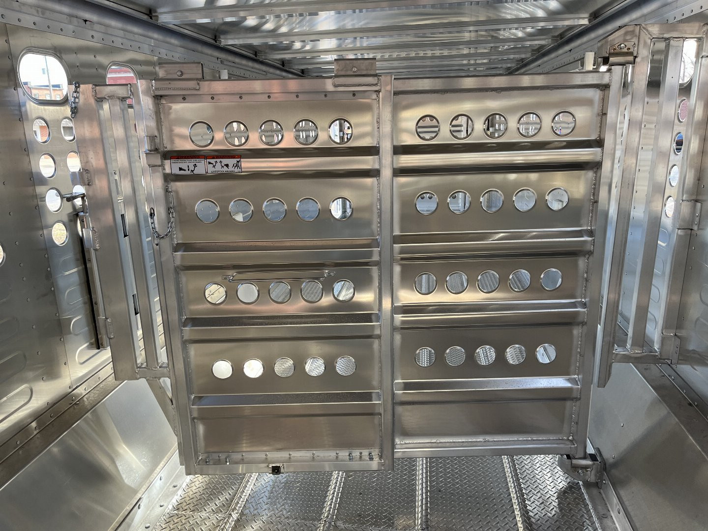 New 2025 Merritt Livestock Stock Trailer 94x32 Triple Axle