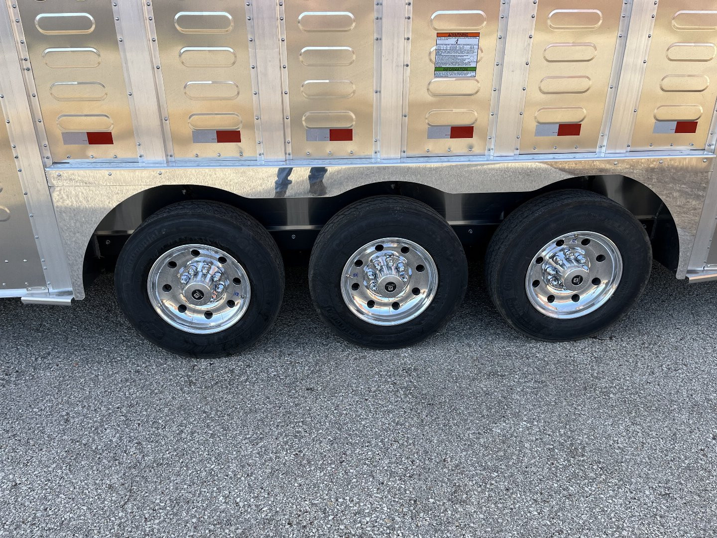 New 2025 Merritt Livestock Stock Trailer 94x32 Triple Axle