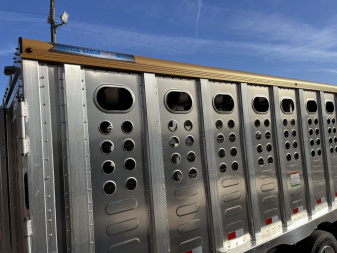 New 2025 Merritt Livestock Stock Trailer 94x32 Triple Axle