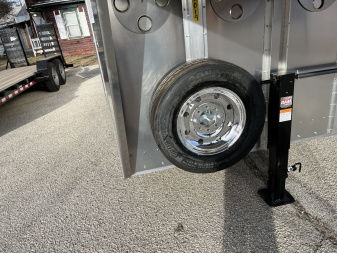 New 2025 Merritt Livestock Stock Trailer 94x32 Triple Axle