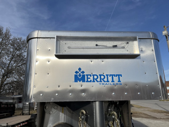 New 2025 Merritt Livestock Stock Trailer 94x32 Triple Axle